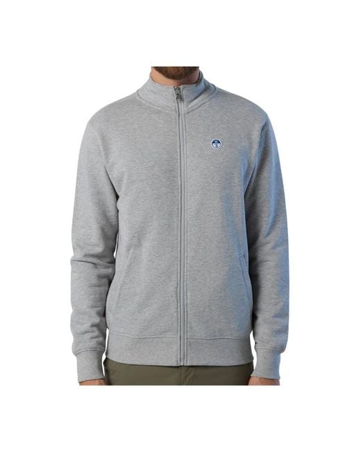 North Sails Gray Zip-Throughs for men