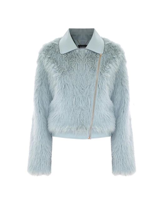 Kocca Blue Faux Fur & Shearling Jackets