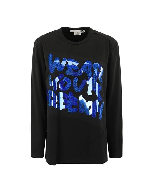 Comme des Garçons Black Long Sleeve T-Shirts