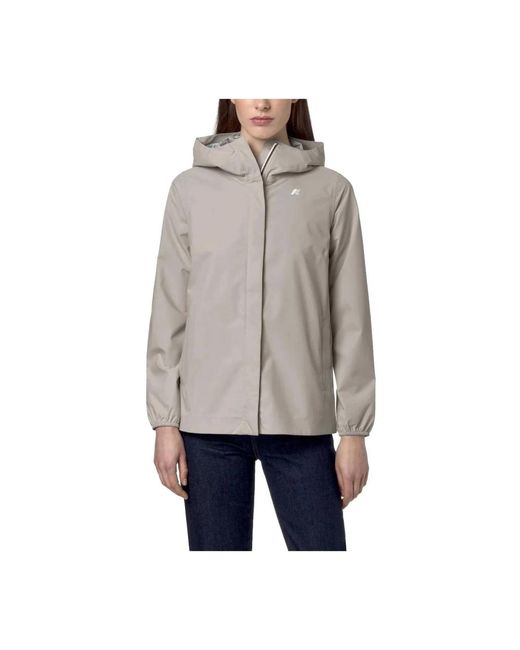 K-Way Gray Rain Jackets
