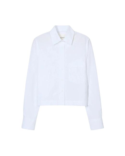 Closed Overhemden ,Wit ,Katoen Blusa Color Blanco in het White