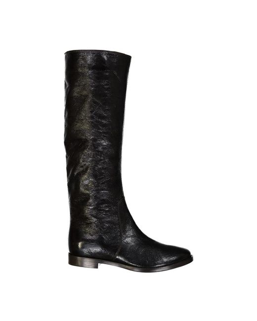 Sergio Rossi Black Leather Boots