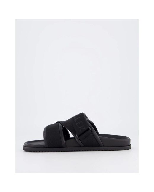 Sliders di Moncler in Black da Uomo