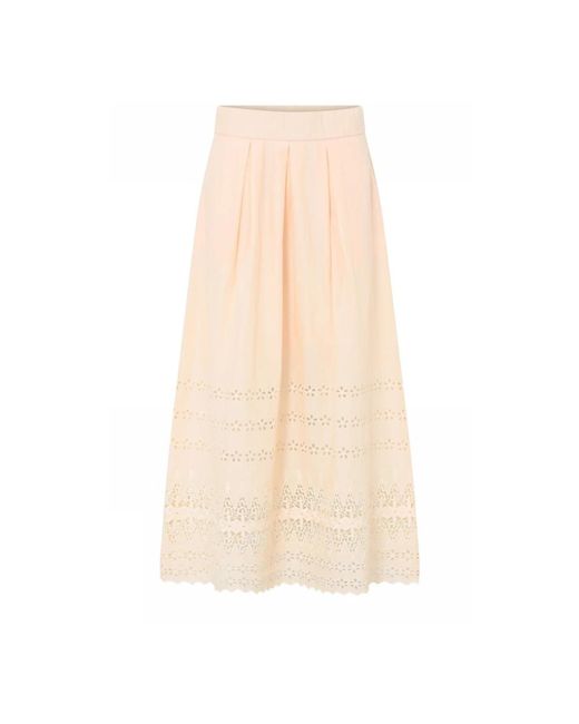 GUSTAV Natural Midi Skirts
