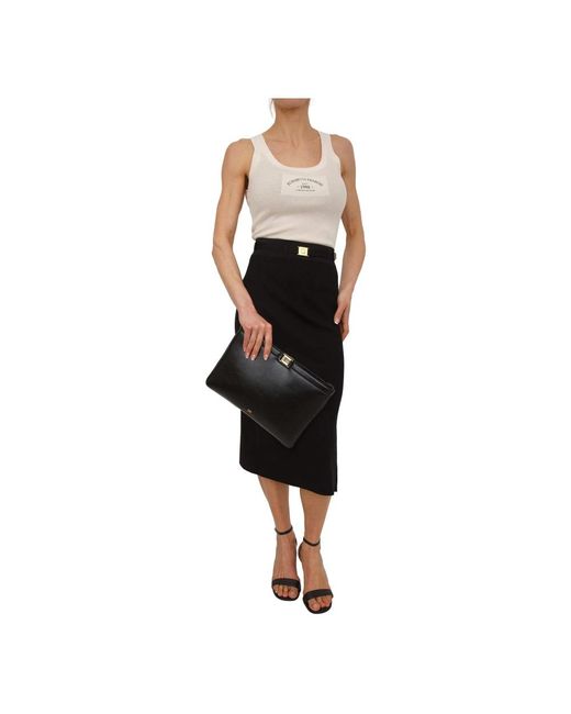 Elisabetta Franchi Black Pencil Skirts