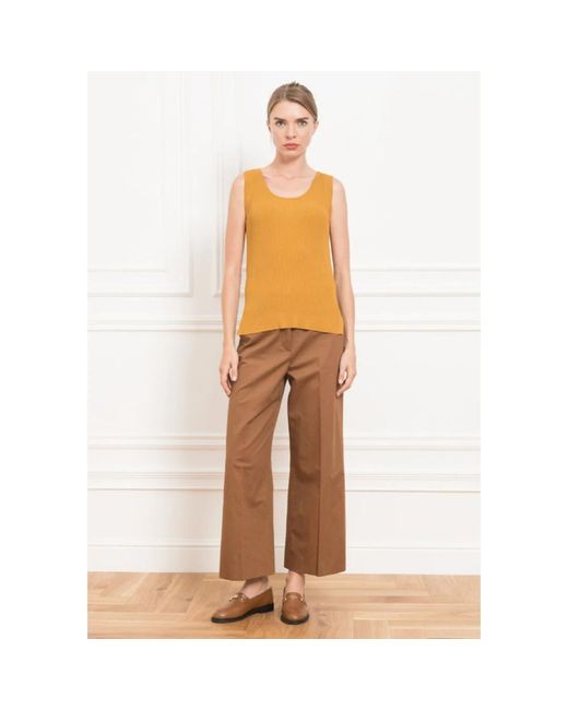 Weekend by Maxmara Brown Wide Trousers