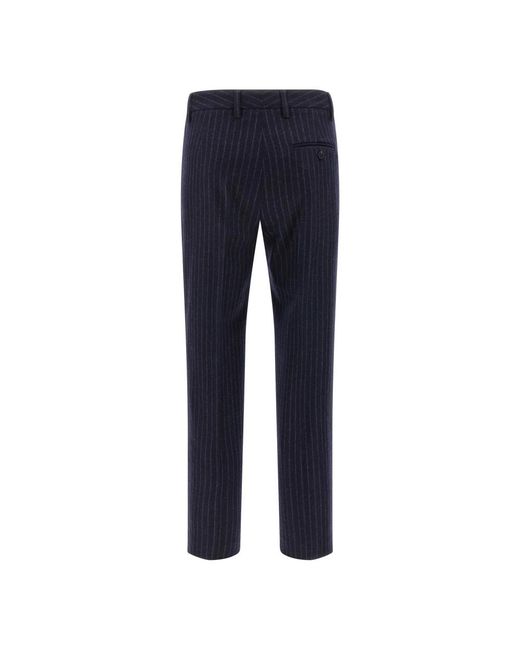 Alberto Biani Blue Slim-Fit Trousers
