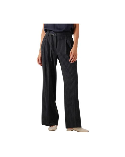 Summum Wide Trousers in het Black