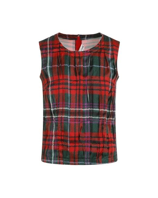 Comme des Garçons Red Gemusterte bluse