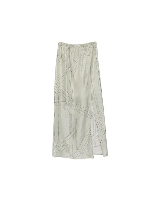 Maxi Skirts Alysi de color Gray