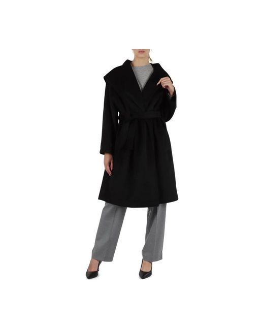 Twinset Black Belted Coats