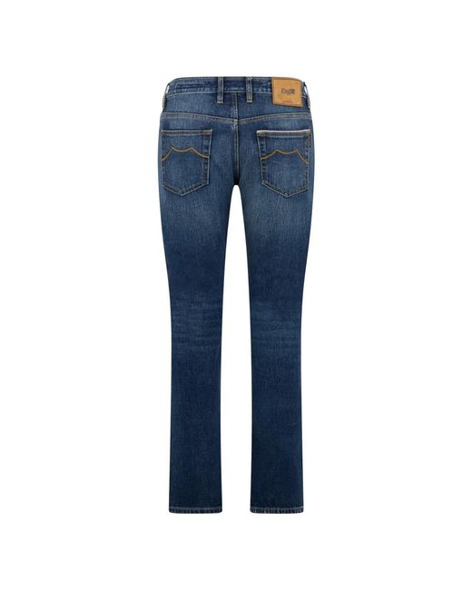 Moorer Blue Straight Jeans for men