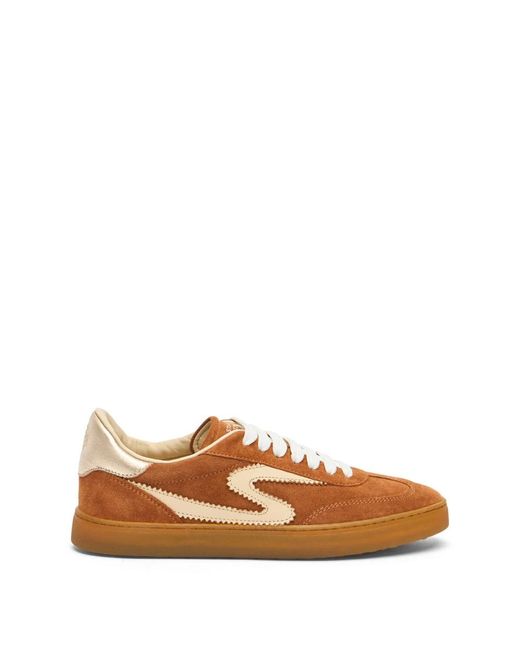 Stuart Weitzman Brown Sw Runaround Sneaker