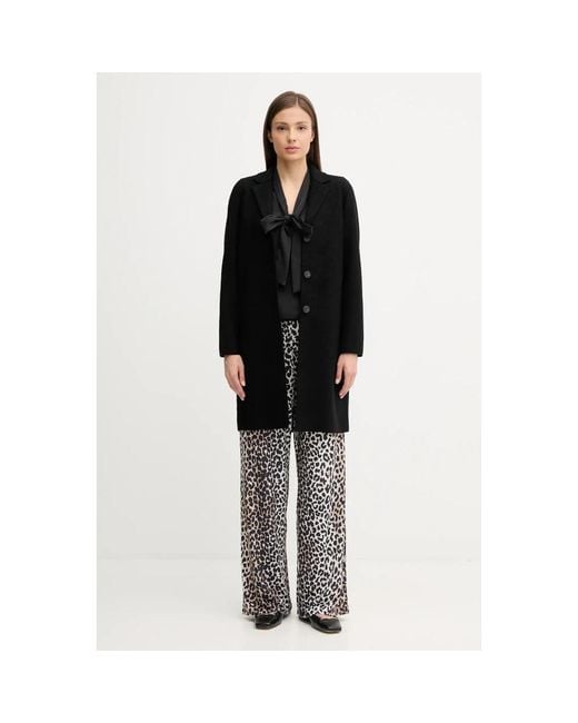 Ouí Black Gemusterte Strickhose