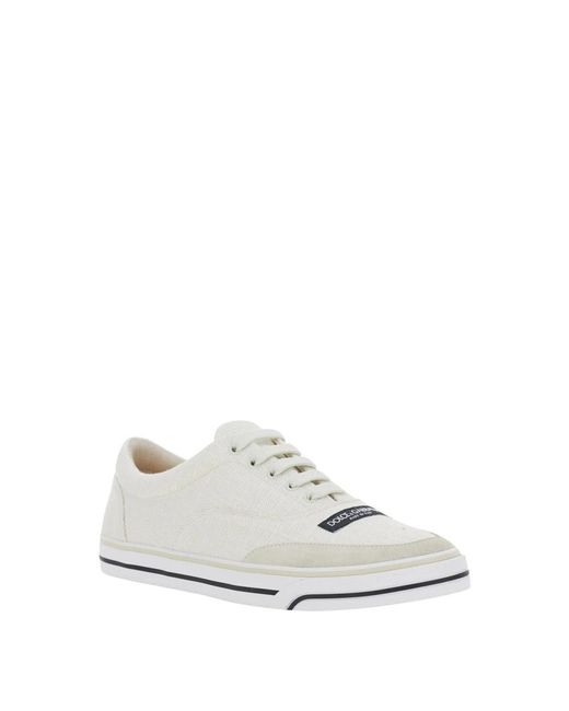 Dolce & Gabbana White Laced Shoes for men