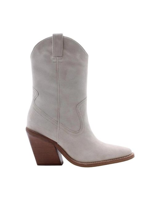 Bronx Gray Cowboy Boots