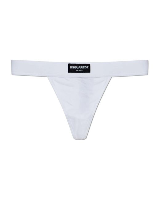 DSquared² Heritage Thong in het White