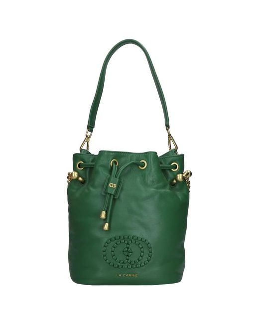 La Carrie Green Bucket Bags