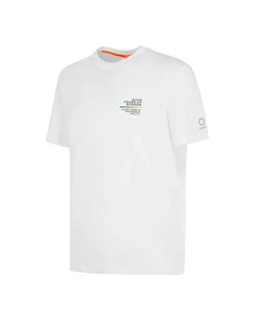 Suns Essential Grafisch T-Shirt in het White voor heren