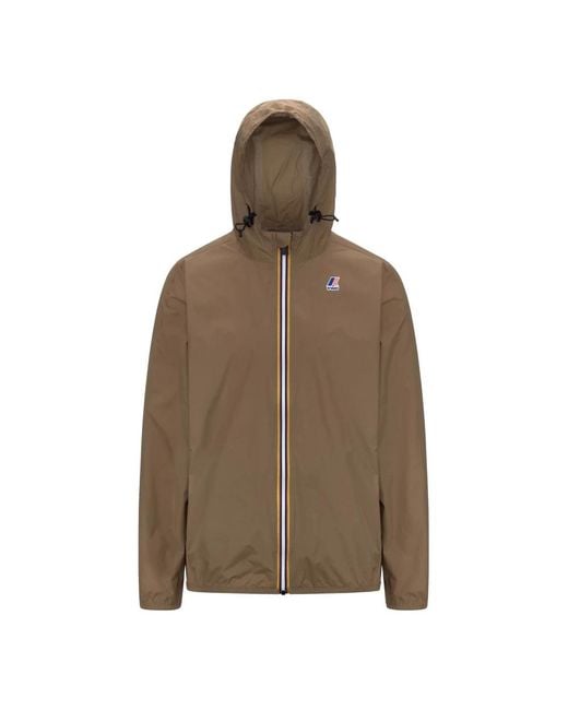 K-Way Brown Rain Jackets for men