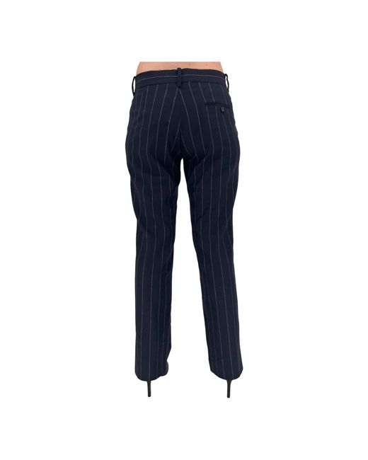 Equipment Blue Straight Trousers
