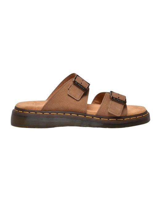 Sliders Dr. Martens de hombre de color Brown