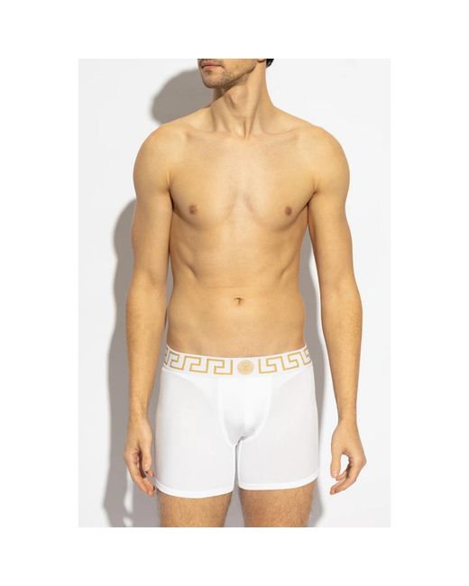 Versace Ondergoed ,Wit ,Katoen Twee-Pack Boxershorts in het White voor heren