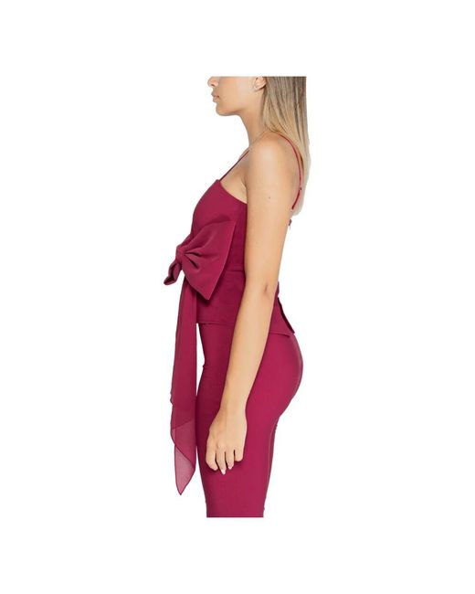 Sleeveless Tops di Rinascimento in Red