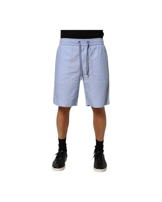 Dolce & Gabbana Blue Casual Shorts for men