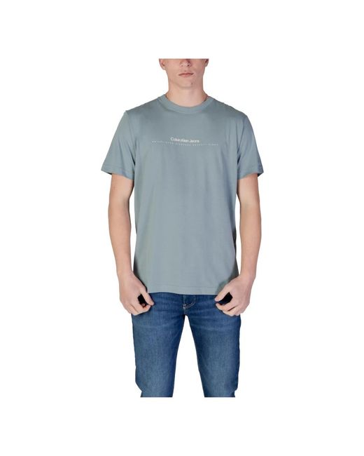 T-Shirts di Calvin Klein in Blue da Uomo