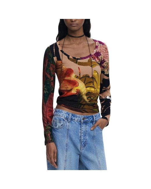 Desigual Blue Long Sleeve Tops