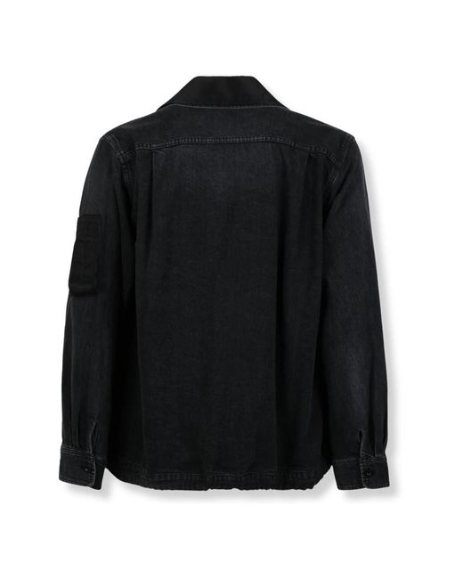 Sacai Black Denim Jackets for men