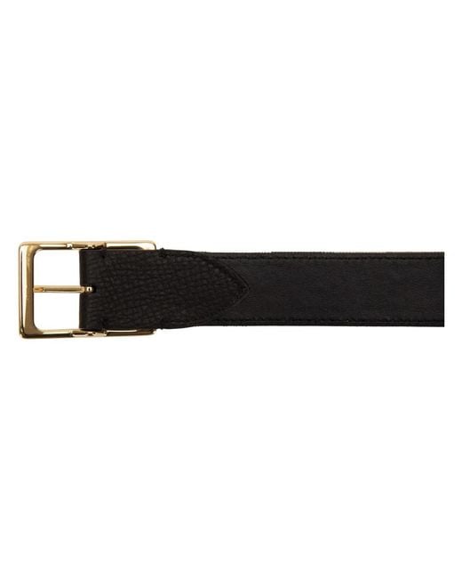 Burberry Leren Riem Met Logo Gesp in het Black