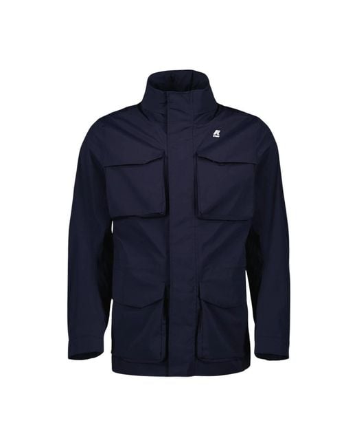 K-Way Blue Parkas for men