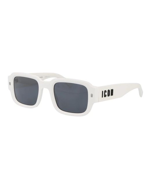 Iconici occhiali da sole modello 0009/s di DSquared² in White da Uomo