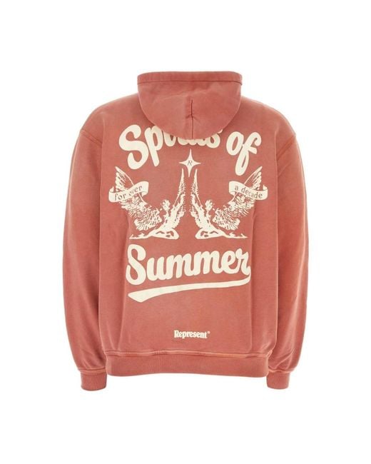 Represent Sommergeister baumwoll-sweatshirt in Pink für Herren