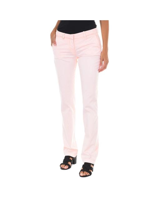 Met Pink Slim-Fit Trousers
