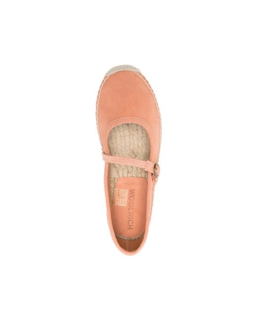 Woolrich Pink Suede Leather Ballets