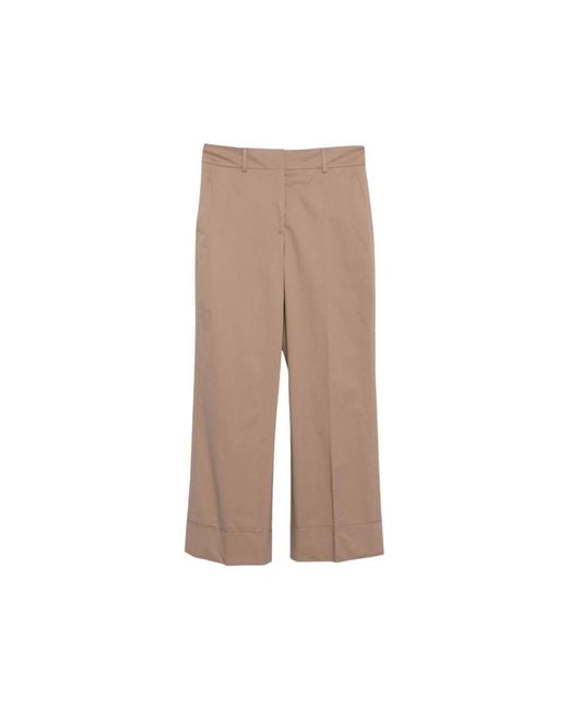 Incotex Brown Cropped Trousers