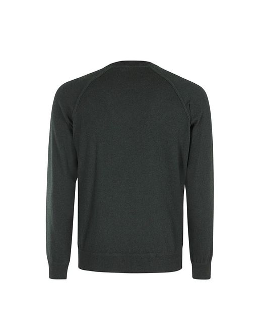 FILIPPO DE LAURENTIIS Green Round-Neck Knitwear for men