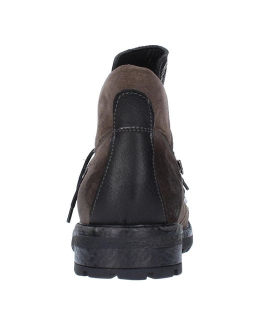 JP/DAVID Brown Lace-Up Boots for men