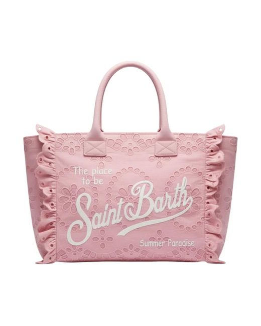 Mc2 Saint Barth Pink Tote Bags