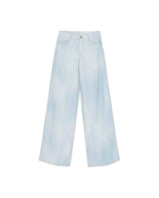 Ermanno Scervino Blue Wide Jeans