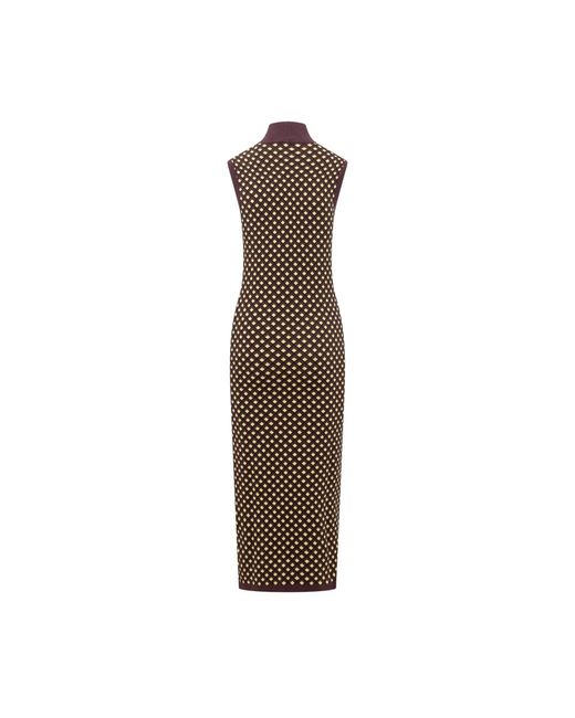 P.A.R.O.S.H. Brown Knitted Dresses