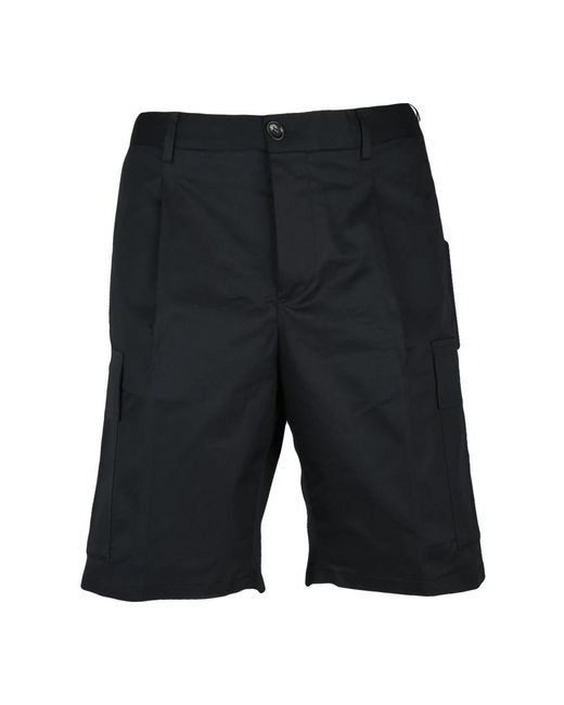 Les Hommes Black Casual Shorts for men