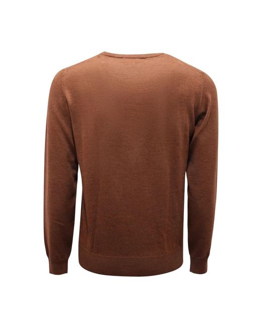 Brooksfield Wollpullover Made in Brown für Herren