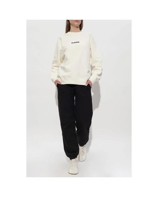 Jil Sander White Sweatshirts