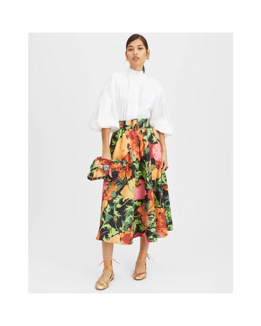 LaDoubleJ Rokken ,Groen ,Polyester Rok Met Trekkoord in het Green