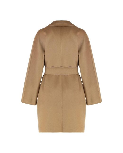 Max Mara Natural Belted Coats