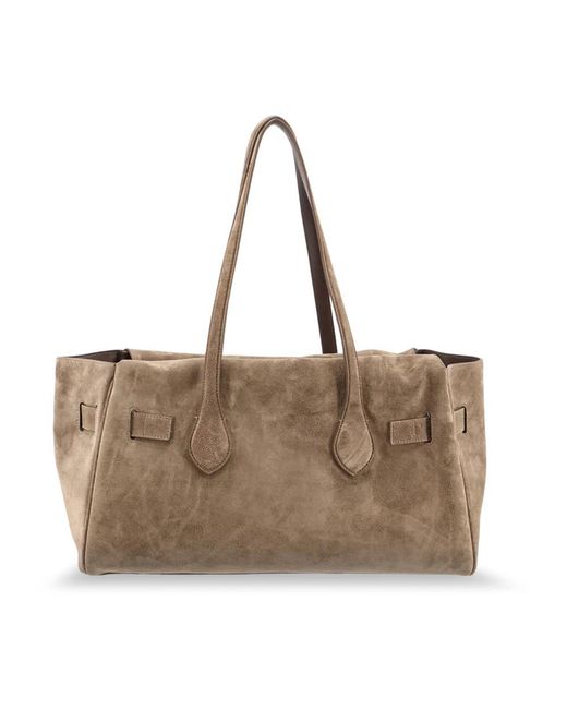 Brunello Cucinelli Brown Shopping Bags